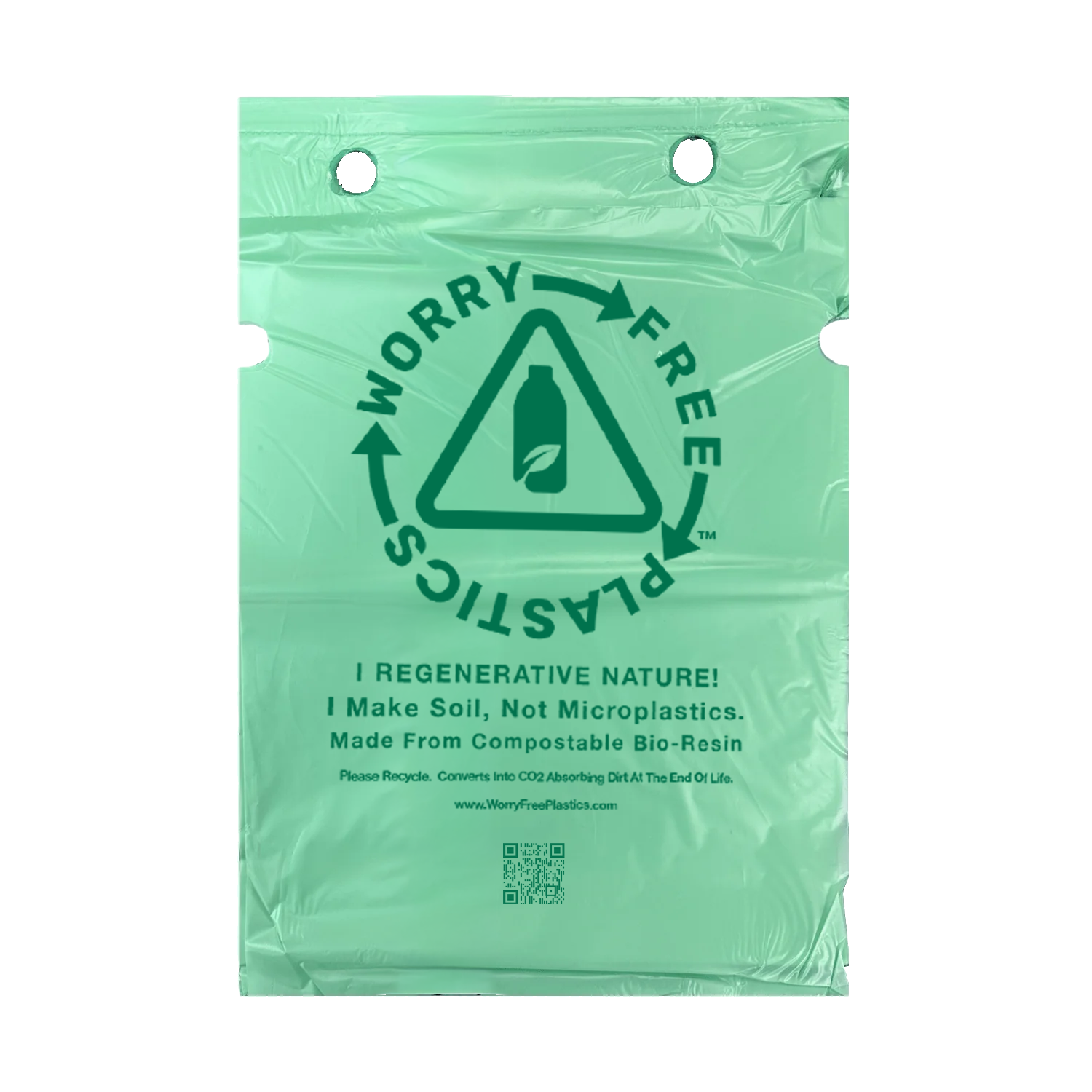 Worry Free Plastics Dog Waste Bags – Single-Pull Refill Pack 9" x 13" | Park Dispenser Compatible | Made in USA